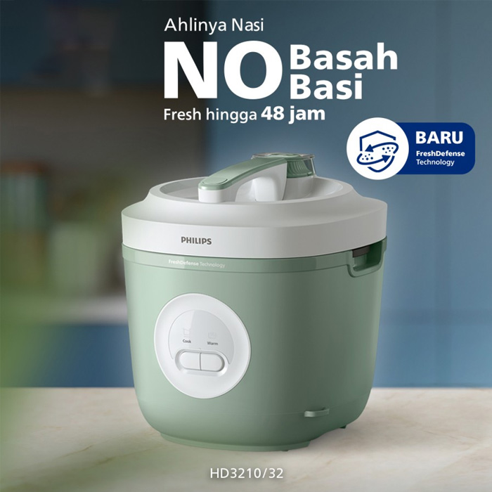 Philips Rice Cooker FreshDefense 3000 Series 1.8 L - HD3210/32 | HD-3210/32